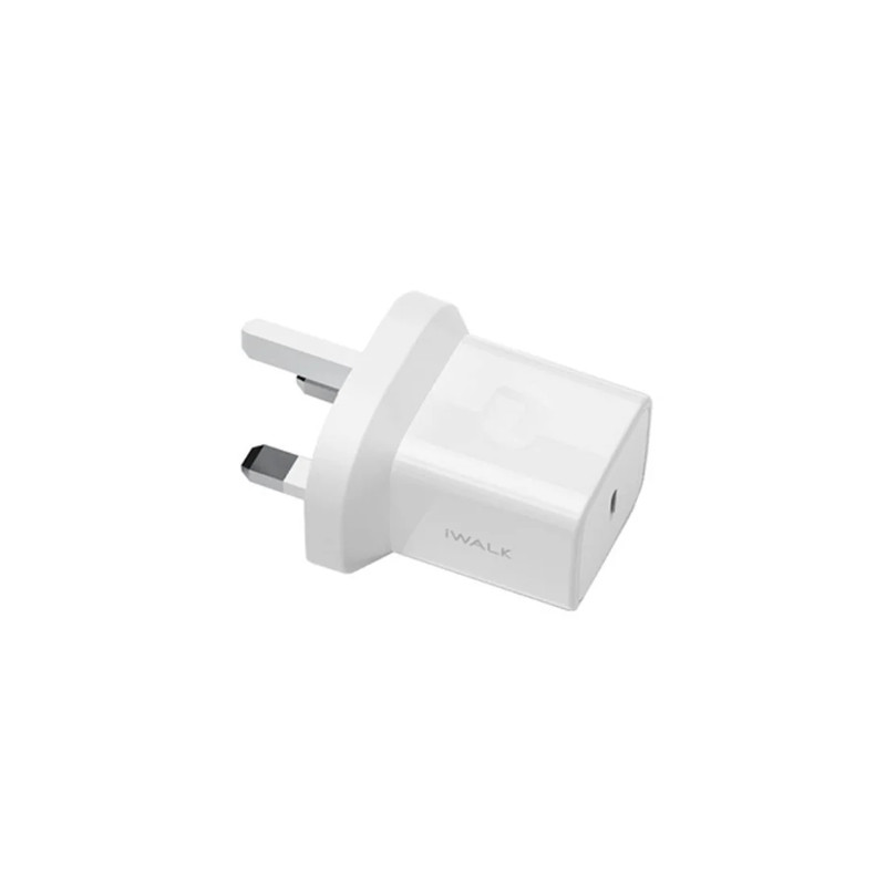 iWalk Leopard 20W Pd Usb-C Travel Charger- White - شاحن